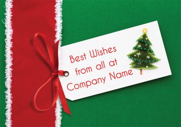 1602 - Tree Label Branded Christmas Card