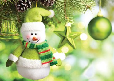 1645 - Green Snowman Branded Christmas Card
