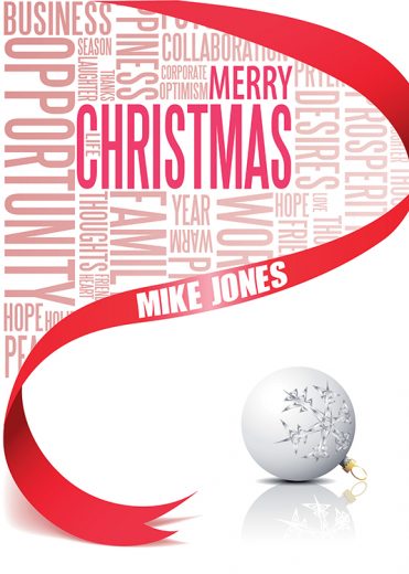 Personalised10 - Business Words Branded Christmas card