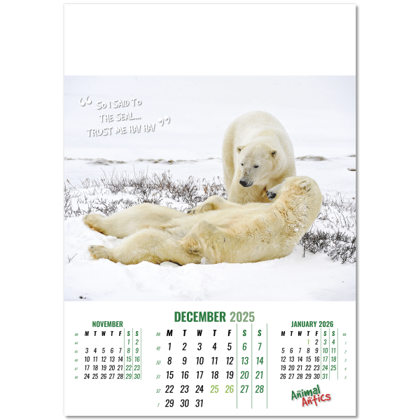 Animal Antics Wall Calendar