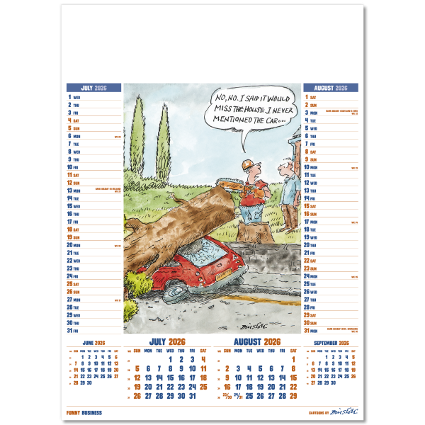 Funny Business Wall Calendar