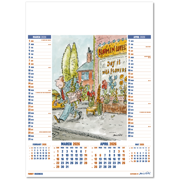 Funny Business Wall Calendar