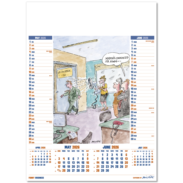 Funny Business Wall Calendar