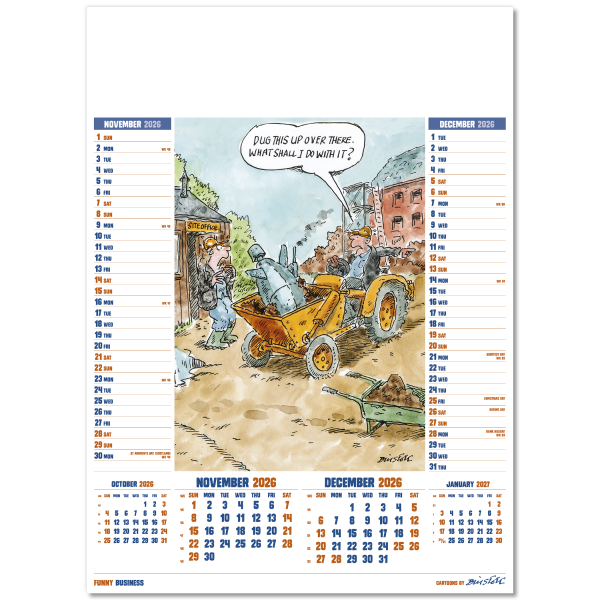 Funny Business Wall Calendar