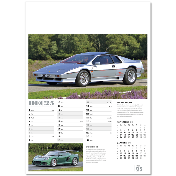 Collector's Cars Wall Calendar