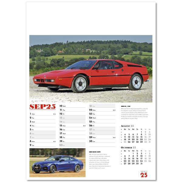 Collector's Cars Wall Calendar