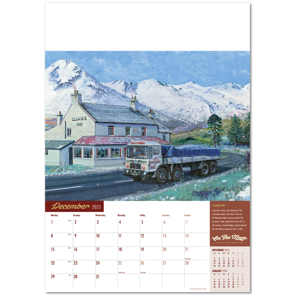 On the Move Wall Calendar