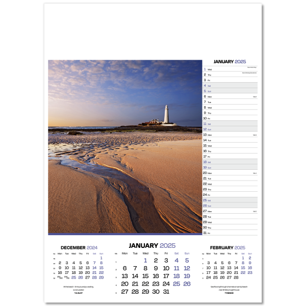 Dawn & Dusk Wall Calendar