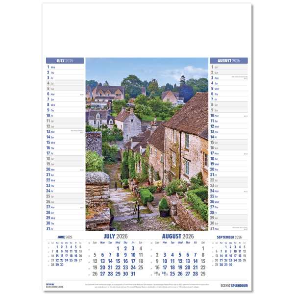 Scenic Splendour Wall Calendar