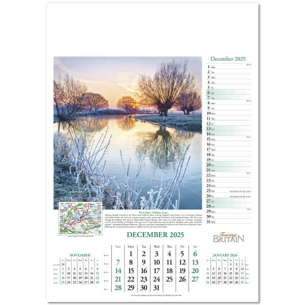 Touring Britain Wall Calendar