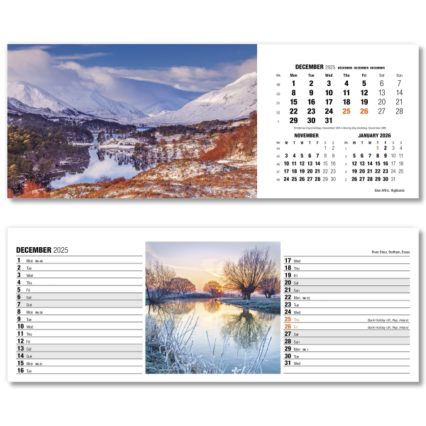 Britain in View Desk Calendar