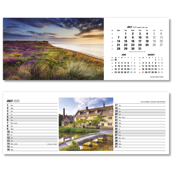 Britain in View Desk Calendar