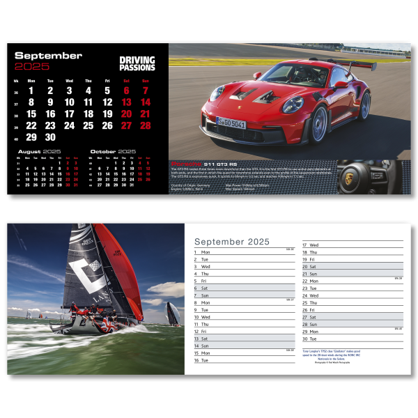 Top Speed Desk Calendar