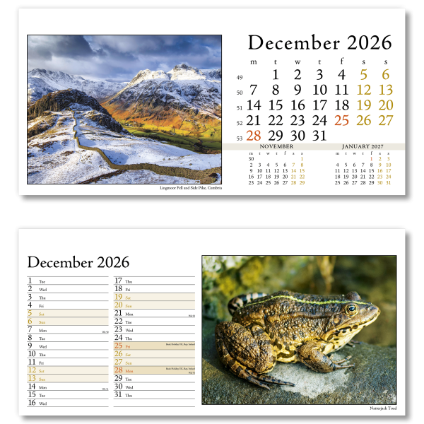 Photo Life PVC Desk Calendar