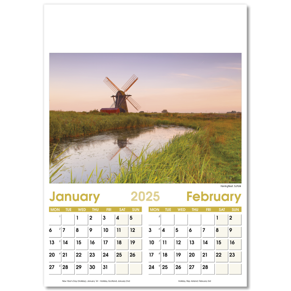 Aspects Wall Calendar - 7 Leaf