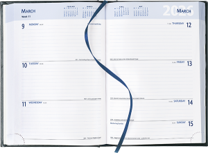 A5 Diary Inside Pages - White Weekly